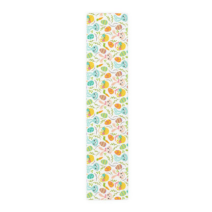 Pink and Blue Easter Bunnies Table Runner