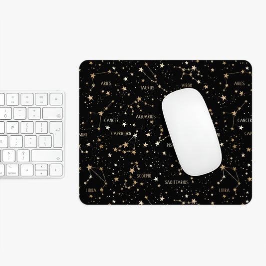 Stars and Zodiac Signs Mouse Pad