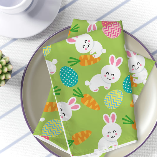 Bunnies and Eggs Napkins Set of 4