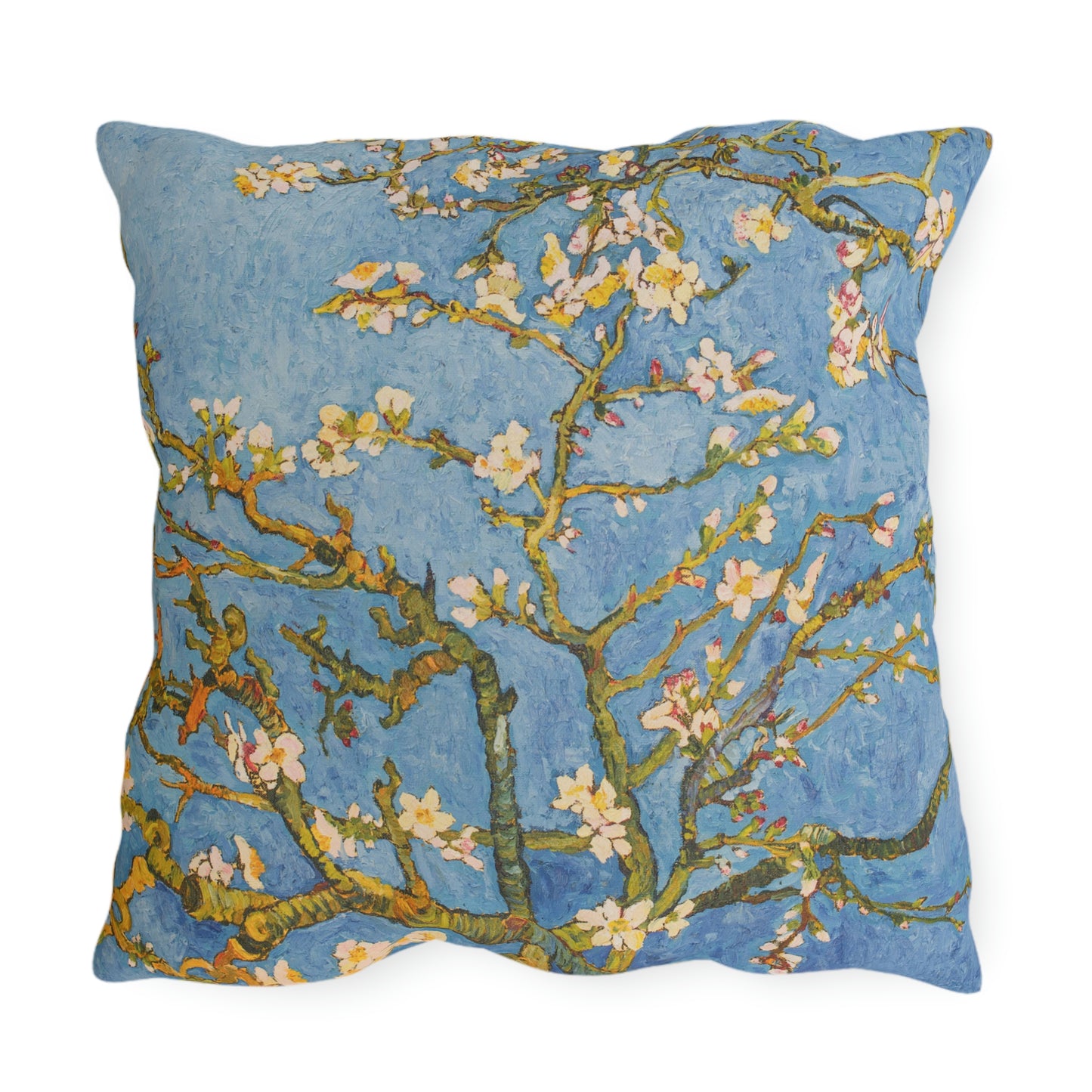 Van Gogh Blossoming Almond Tree Outdoor Pillow