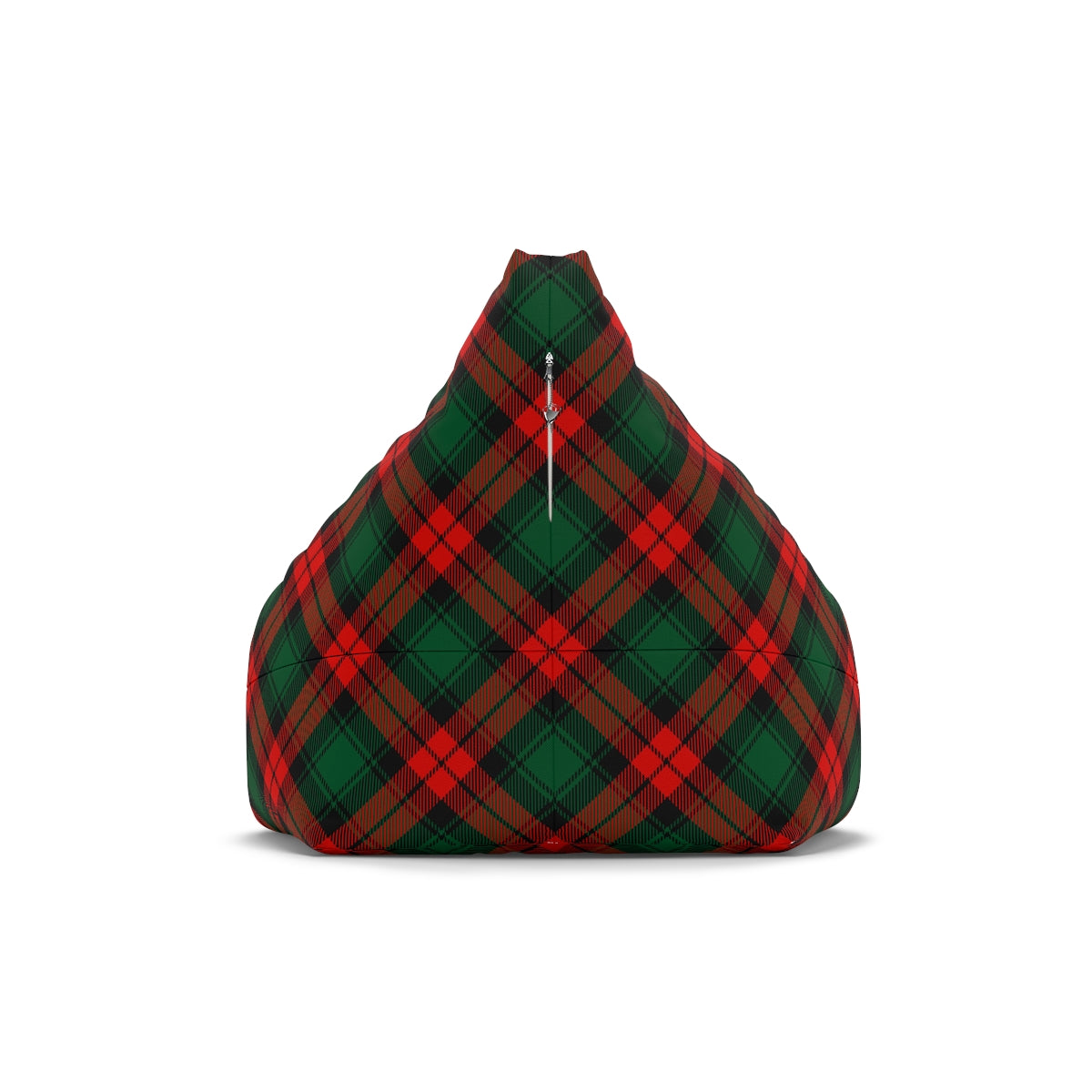 Red and Green Tartan Plaid Bean Bag Chair Cover