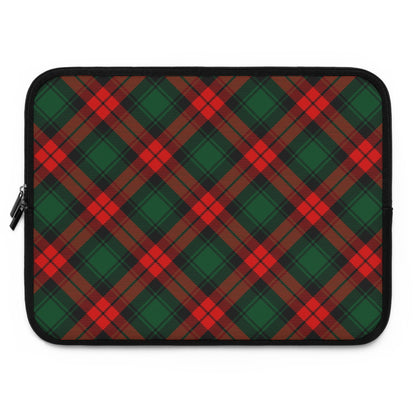 Red and Green Tartan Plaid Laptop Sleeve
