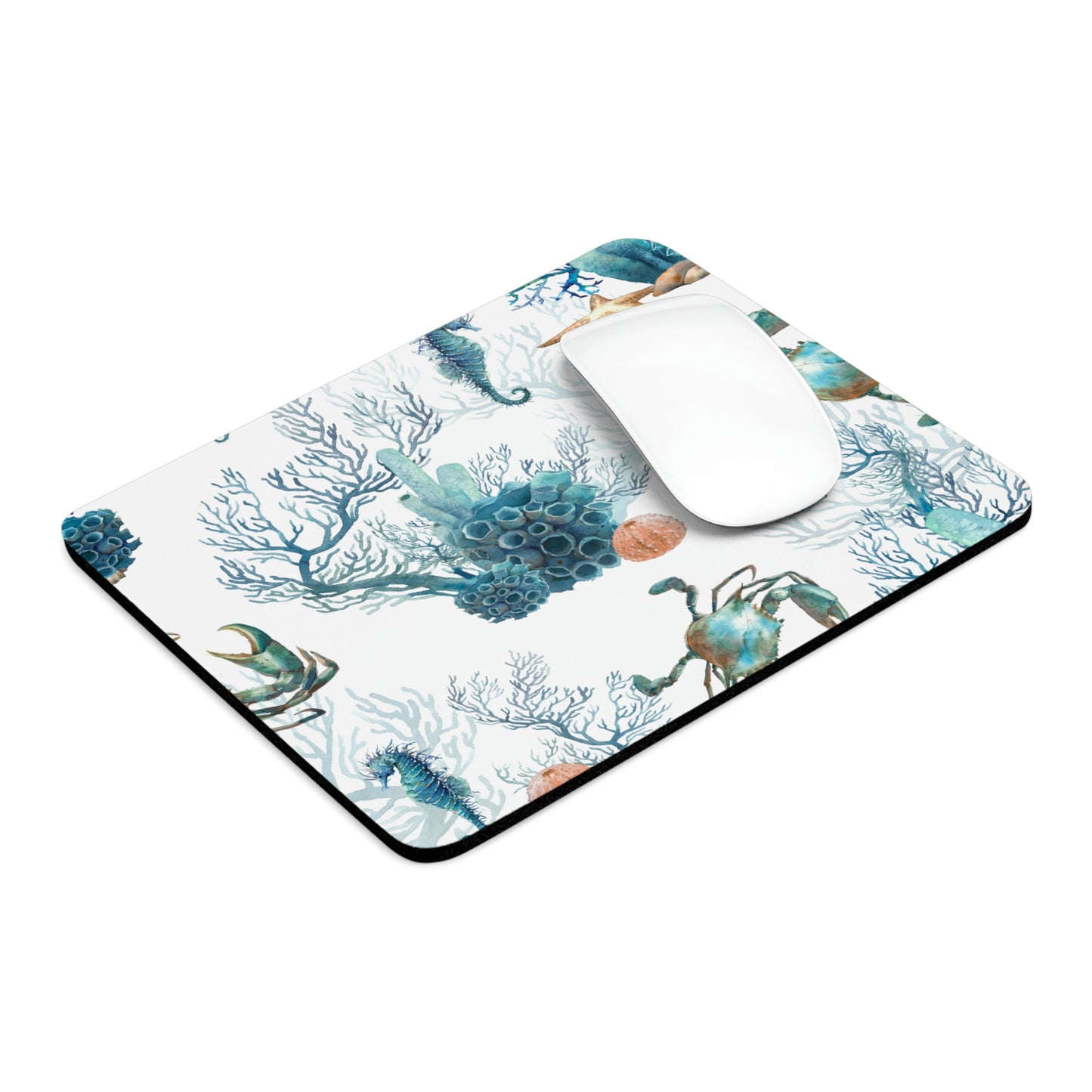 Watercolor Coral Reef Mouse Pad