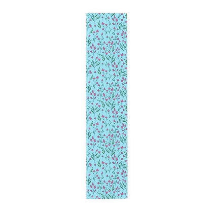 Bright Pink Flowers Table Runner (Cotton, Poly)