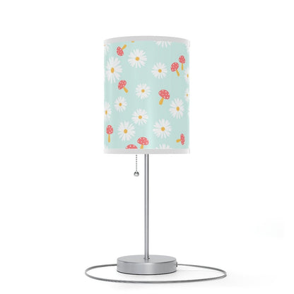 Daisies and Mushrooms Table Lamp - Puffin Lime