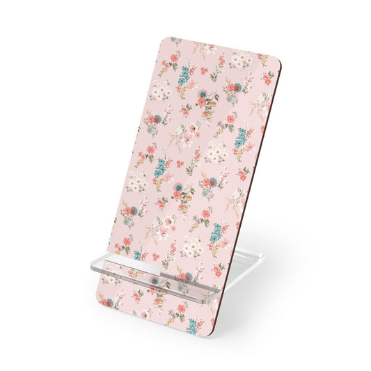 Daisies Pink Mobile Display Stand for Smartphones - Puffin Lime