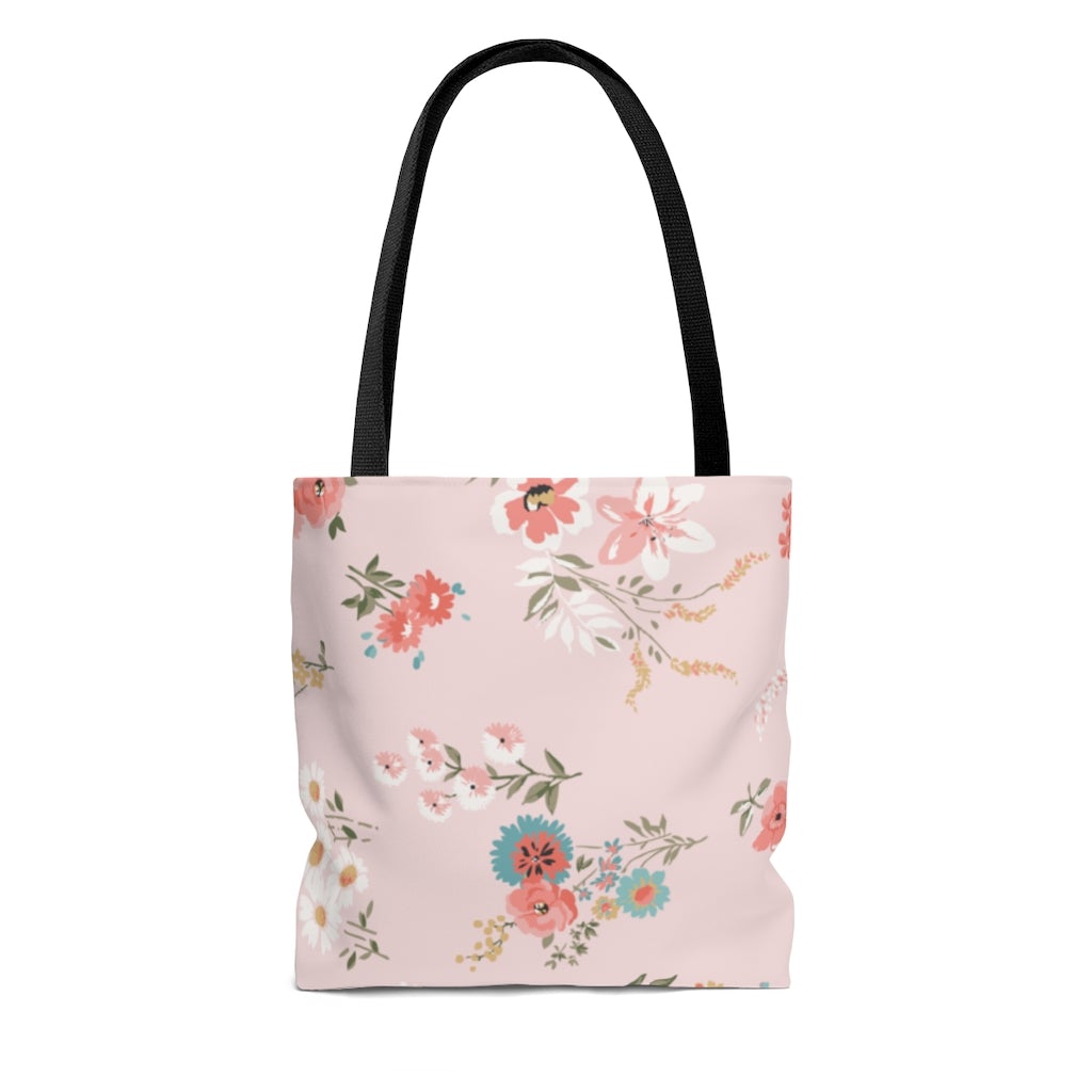 Daisies Pink Tote Bag
