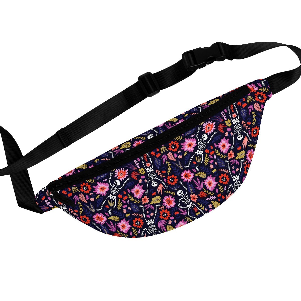 Dancing Skeletons Fanny Pack - Puffin Lime