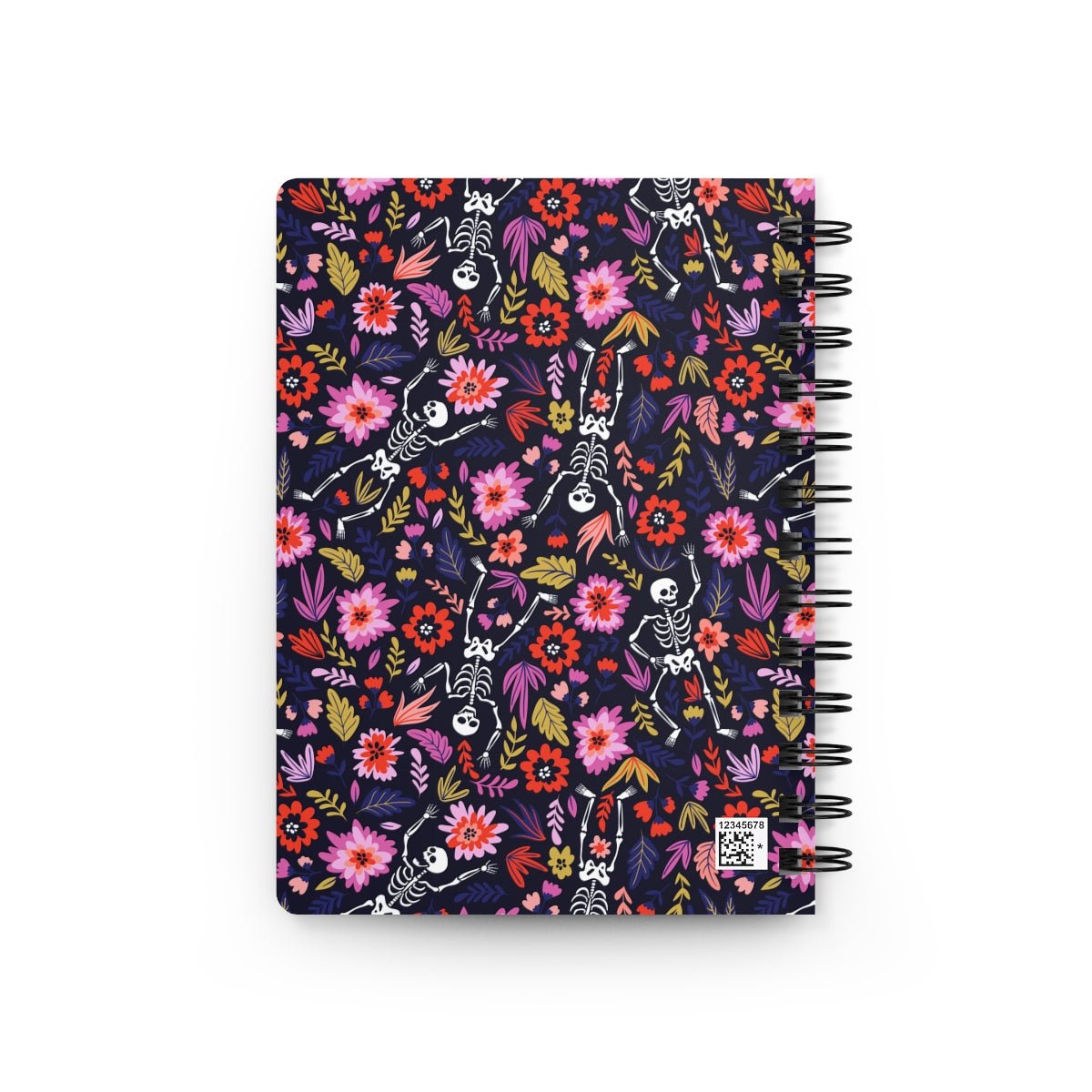 Dancing Skeletons Spiral Bound Journal - Puffin Lime