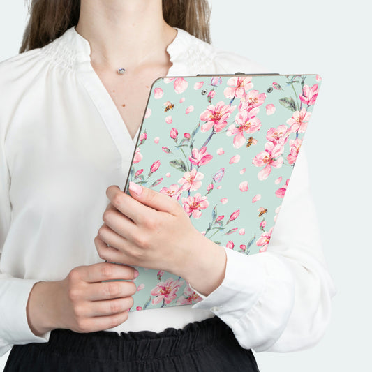 Cherry Blossoms and Honey Bees Clipboard