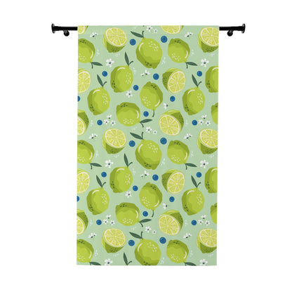Limes and Blueberries Window Curtain Panel (1 Piece)