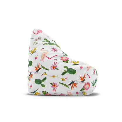 Cactus and Flamingos Bean Bag Chair Cover