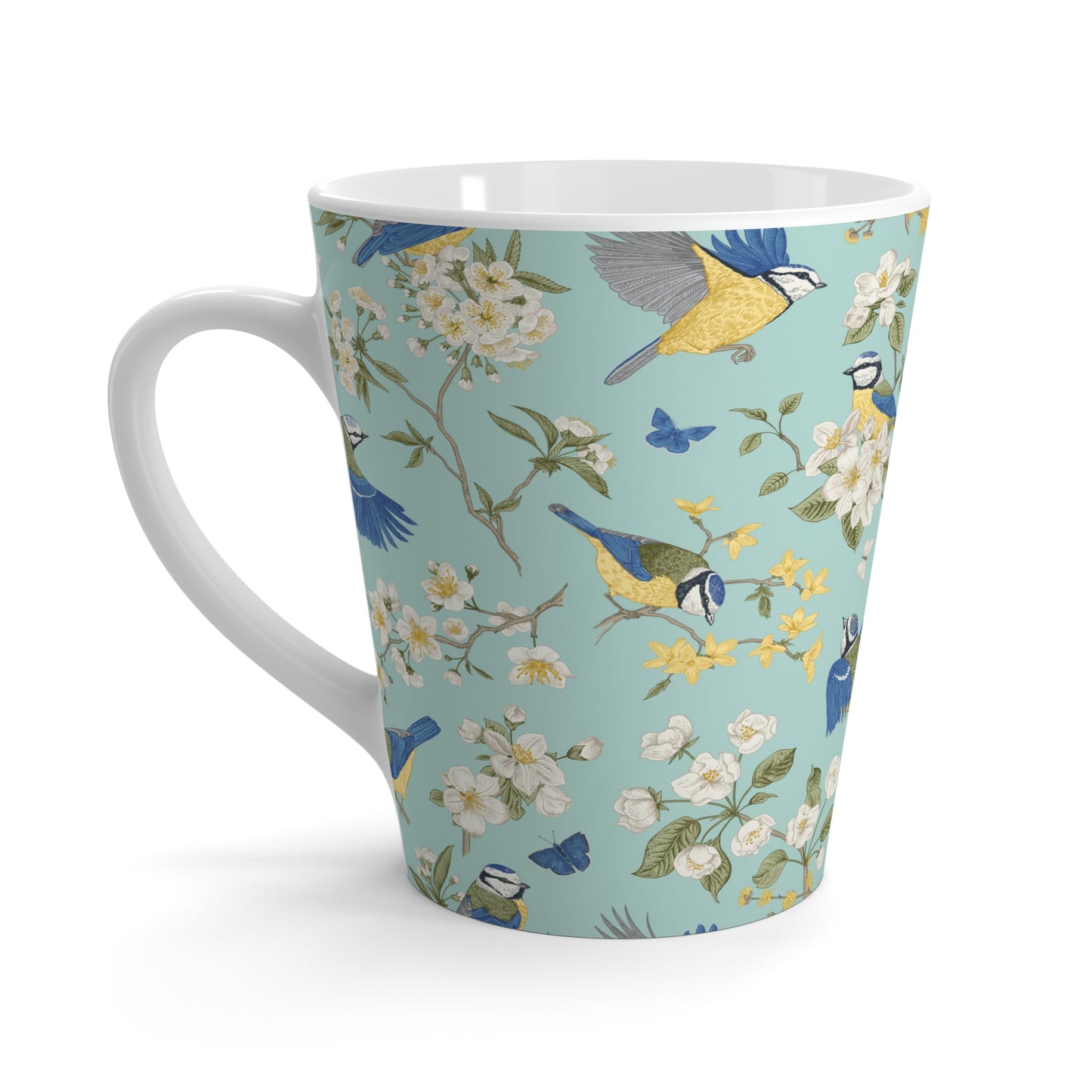 Chinoiserie Birds and Flowers Latte Mug