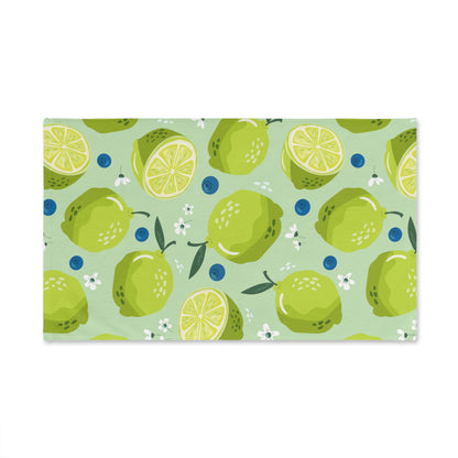 Limes and Blueberries Hand Towel
