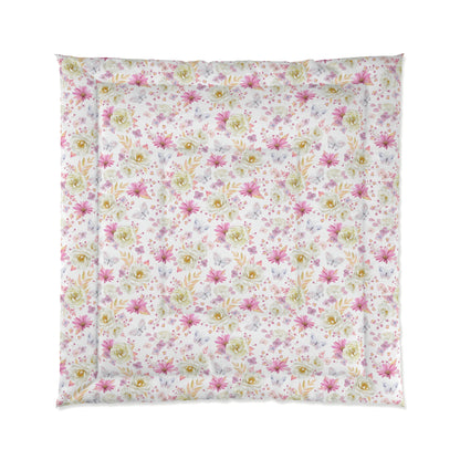 Spring Butterflies and Roses Comforter