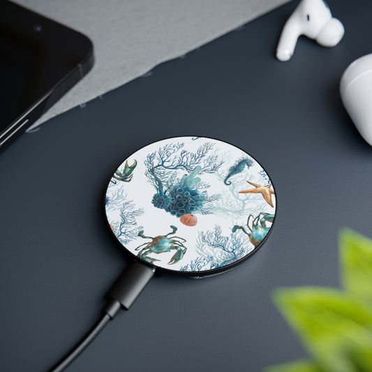 Watercolor Coral Reef Magnetic Induction Charger