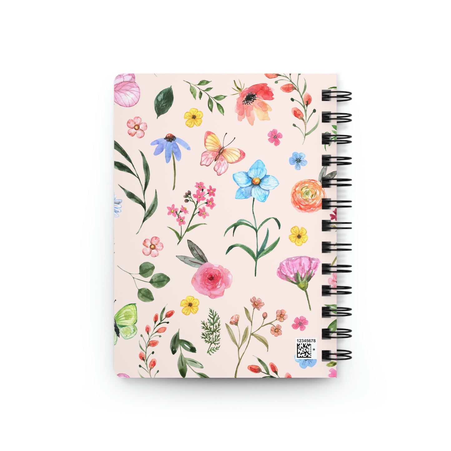 Spring Daisies and Butterflies Spiral Bound Journal