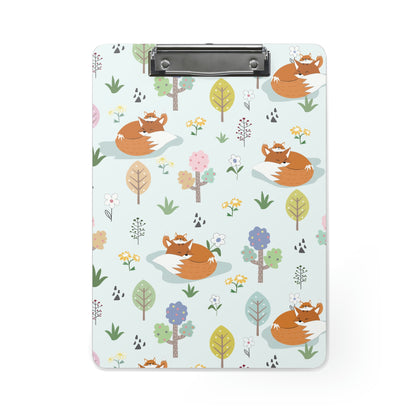 Mom and Baby Fox Clipboard