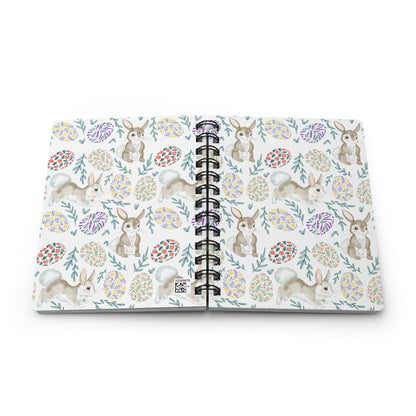 Bunnies and Easter Eggs Spiral Bound Journal