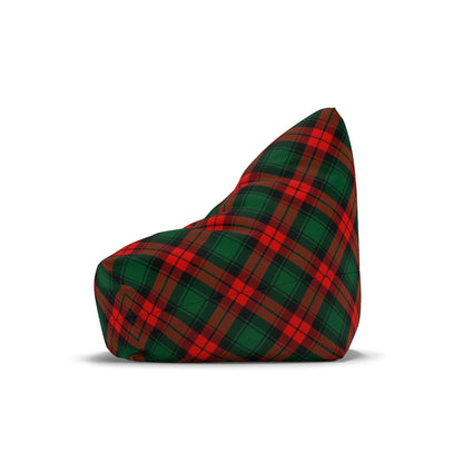 Red and Green Tartan Plaid Bean Bag Chair Cover