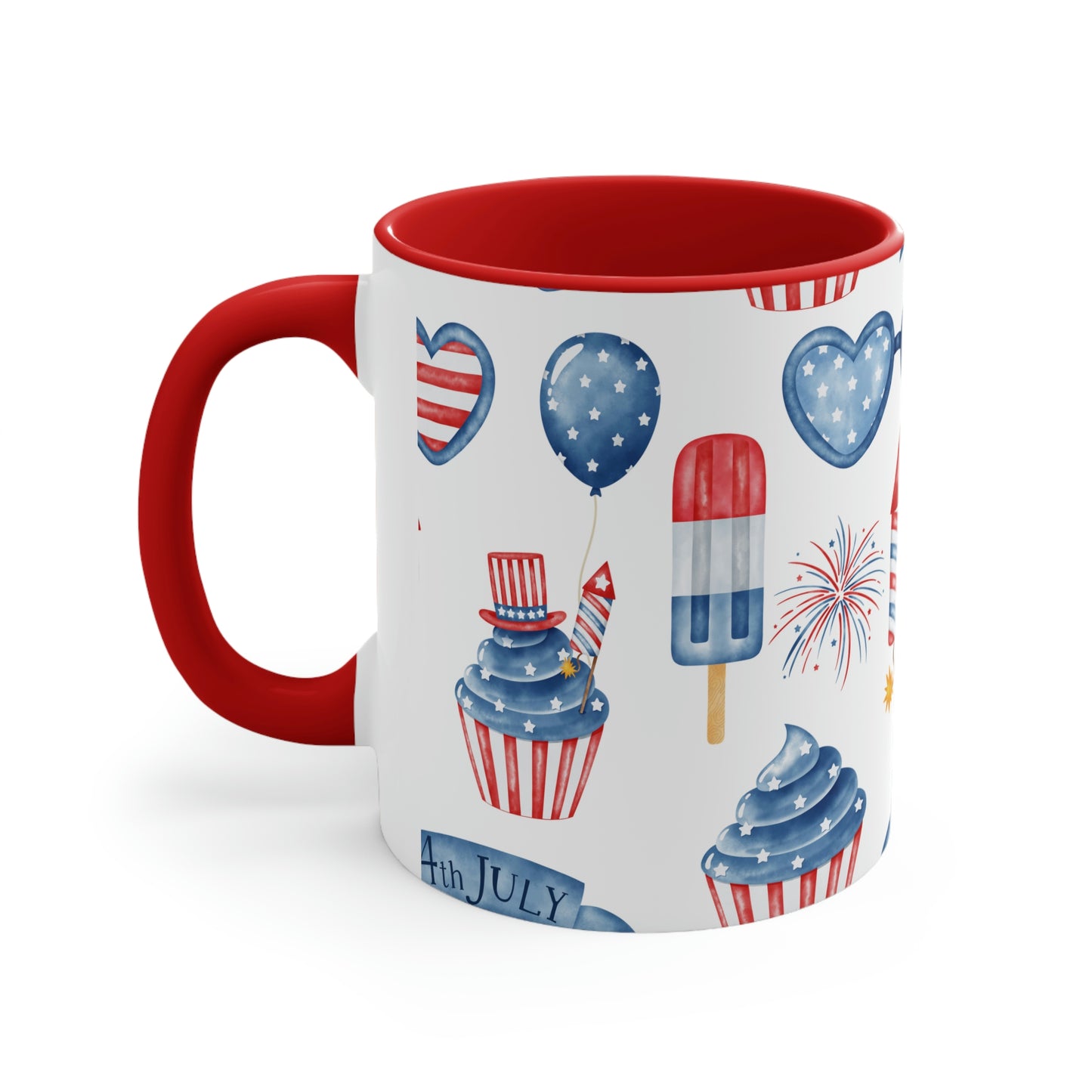 Independence Day Popsicles and Cupcakes Coffee Mug, 11oz