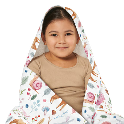 Fairy Forest Animals Youth Hooded Towel