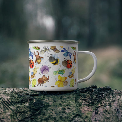 Ladybugs, Bees and Dragonflies Stainless Steel Camping Mug