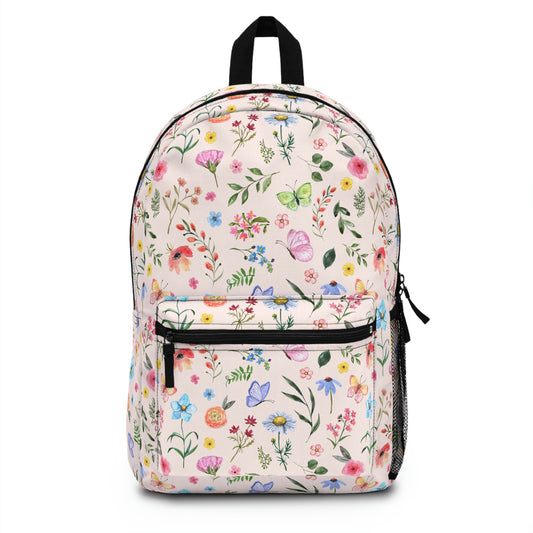 Spring Daisies and Butterflies Backpack