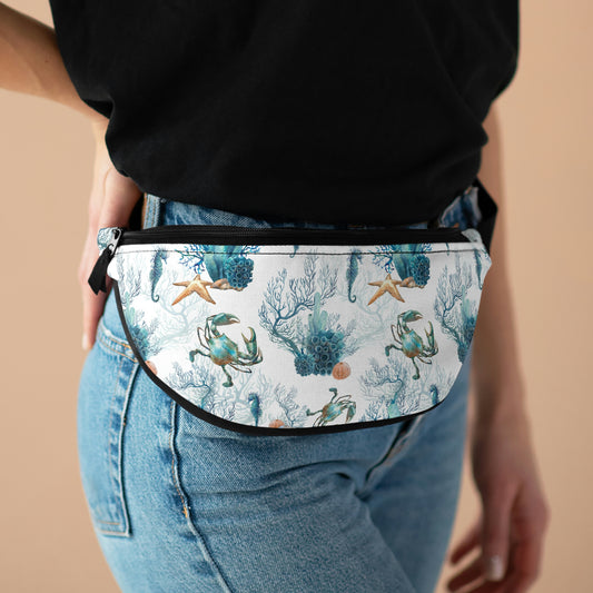 Watercolor Coral Reef Fanny Pack