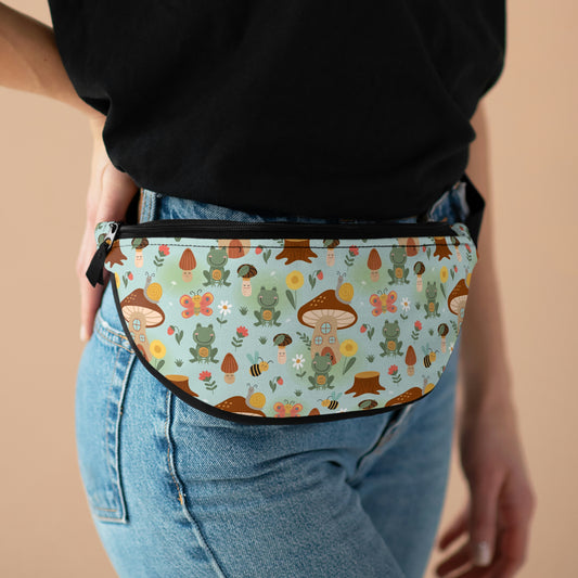 Frogs and Mushrooms Fanny Pack