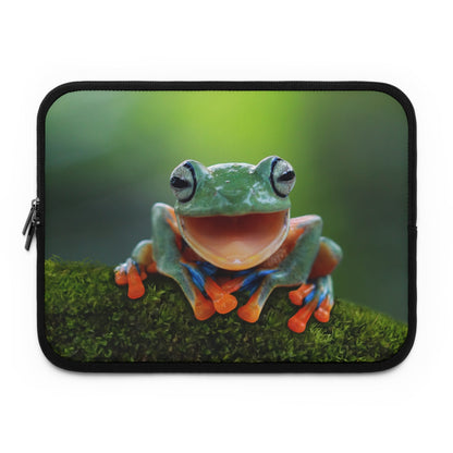 Laughing Tree Frog Laptop Sleeve