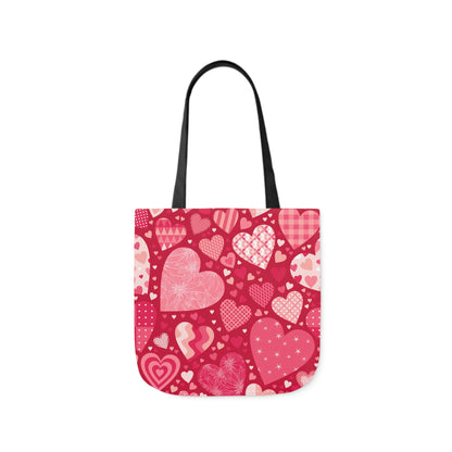 Blissful Hearts Canvas Tote Bag