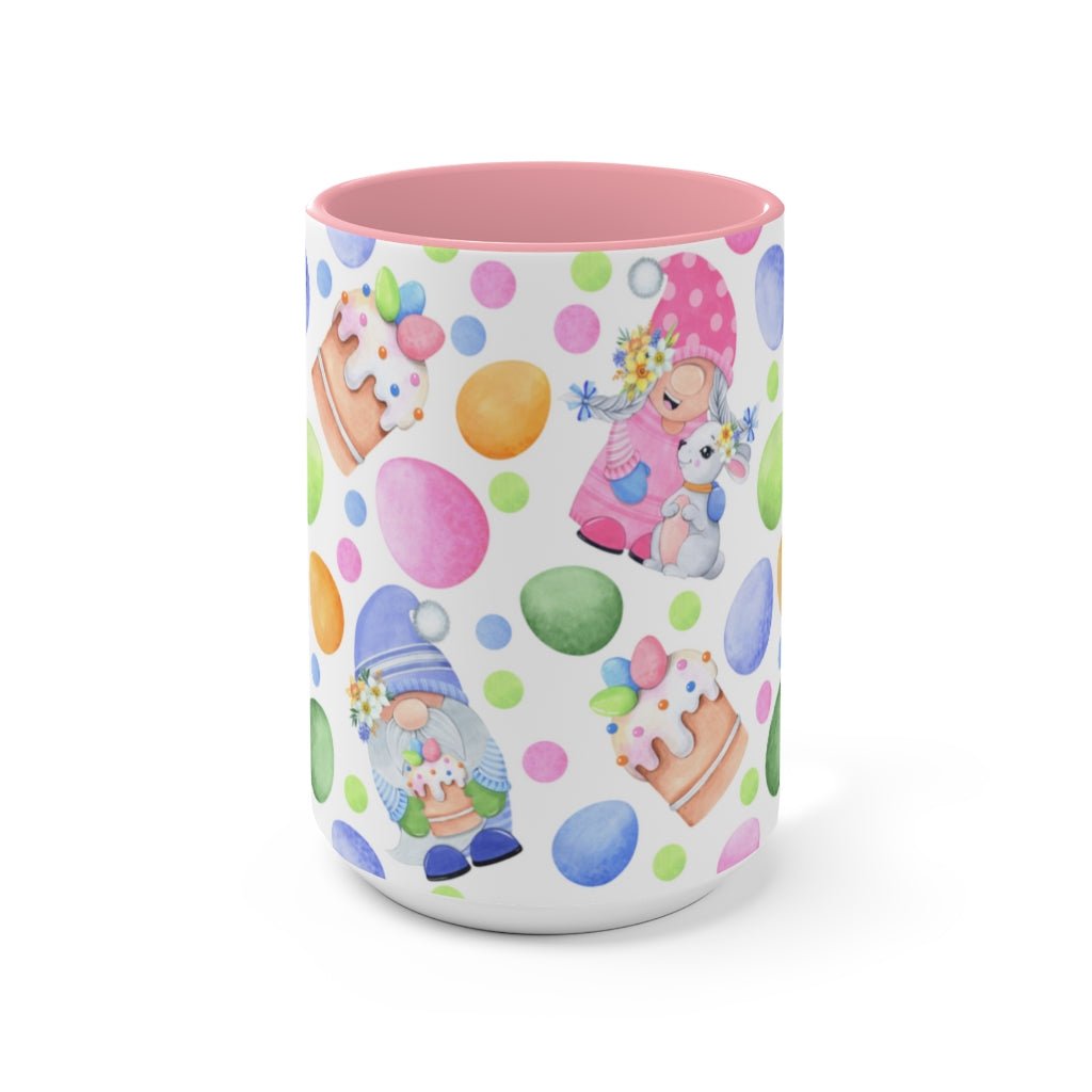 Easter Gnomes and Pastel Eggs Coffee Mug - Puffin Lime