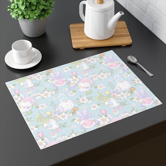Easter Gnomes Placemat - Puffin Lime
