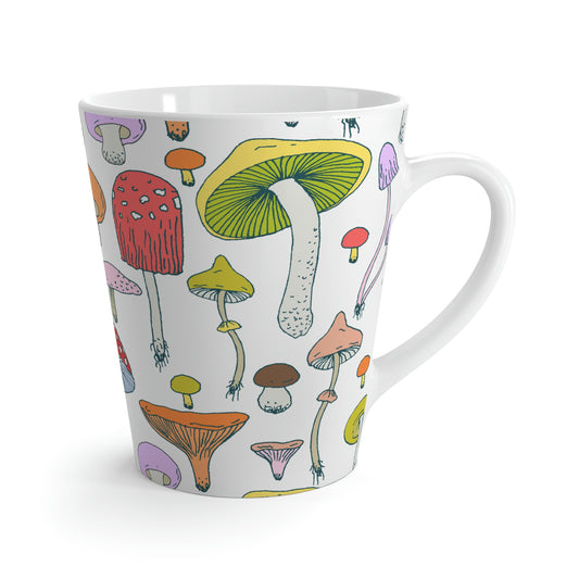 Forest Mushrooms Latte Mug