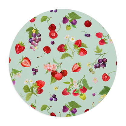 Cherries and Strawberries Mouse Pad
