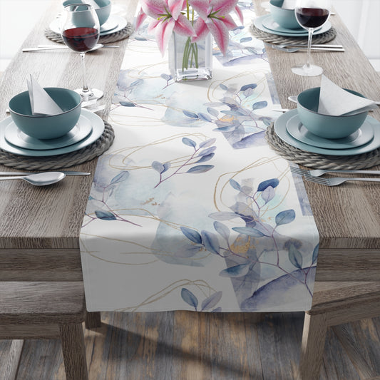 Abstract Floral Branches Table Runner