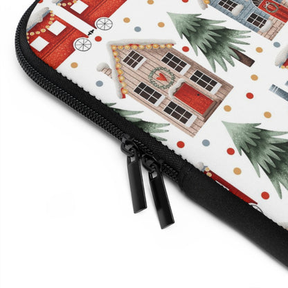 Christmas Trains and Houses Laptop Sleeve