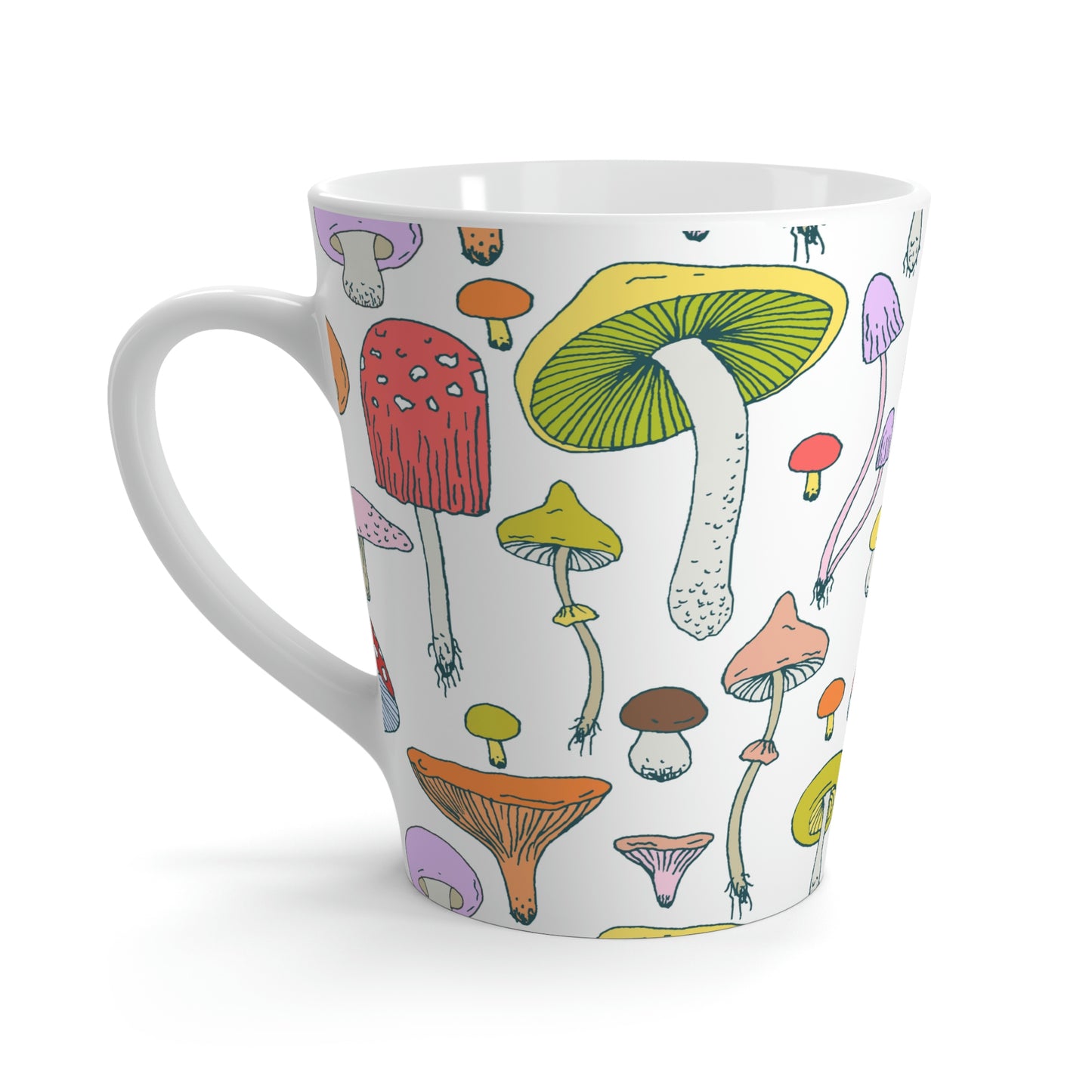 Forest Mushrooms Latte Mug