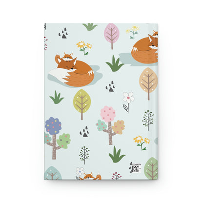 Mom and Baby Fox Hardcover Journal Matte