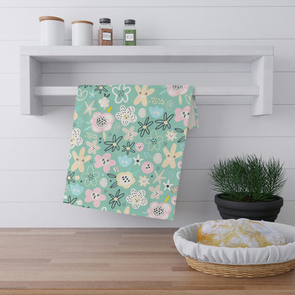 Abstract Flowers Kitchen Towel