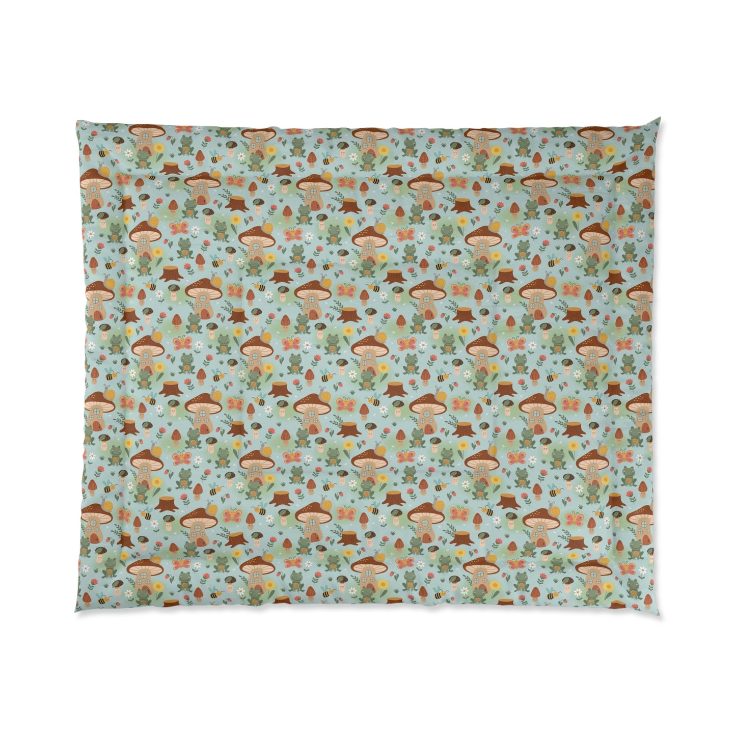 Frogs and Mushrooms Comforter