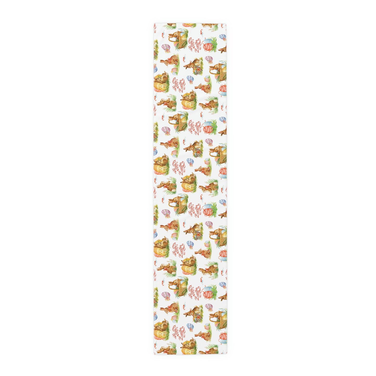 Easter Bunnies in Baskets Table Runner (Cotton, Poly)