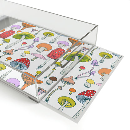 Forest Mushrooms Acrylic Serving Tray