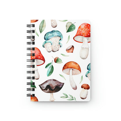 Acorns and Mushrooms Spiral Bound Journal