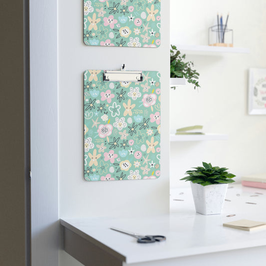 Abstract Flowers Clipboard