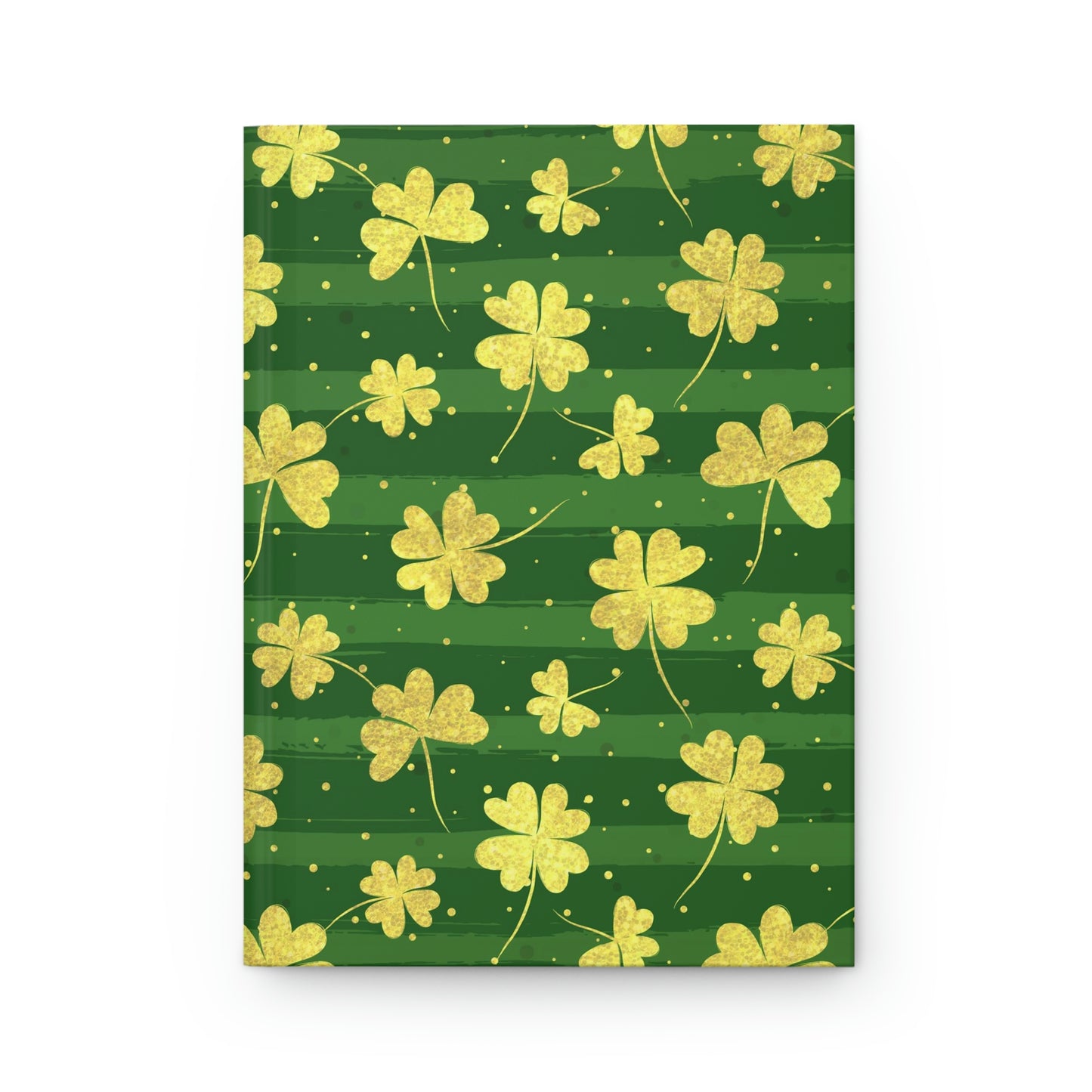 Gold Clovers Hardcover Journal