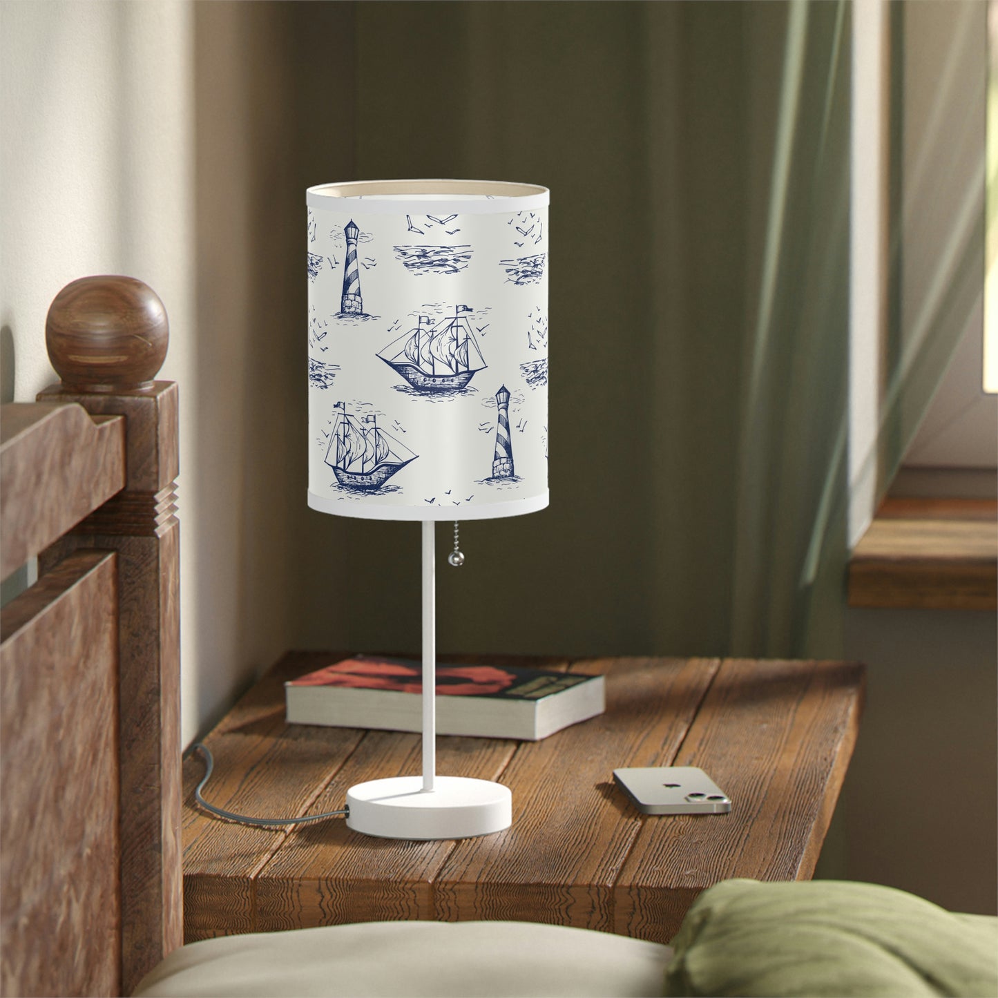 Vintage Ships Lamp on a Stand, US|CA plug