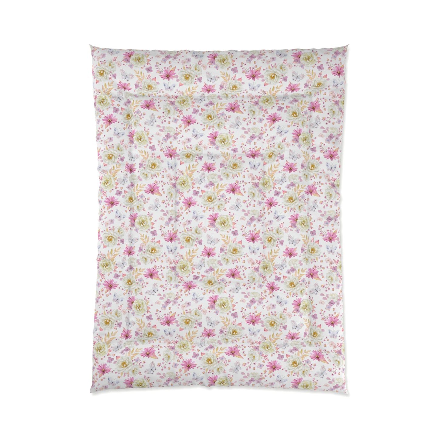 Spring Butterflies and Roses Comforter