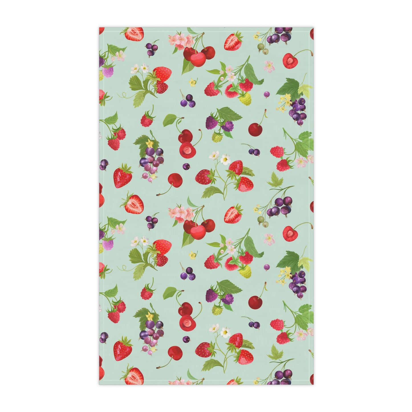 Cherries and Strawberries Kitchen Towel